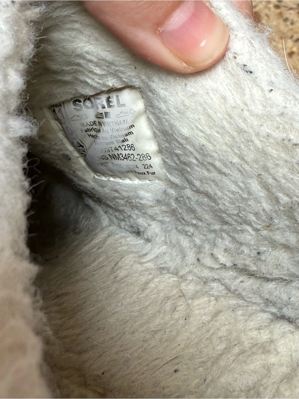 Men’s Sorel Brown Slip-On Slippers with Cream Interior